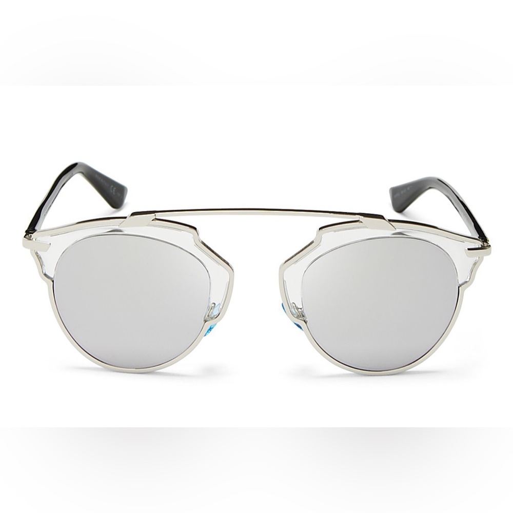 Christian Dior So Real silver mirrored sunglasses